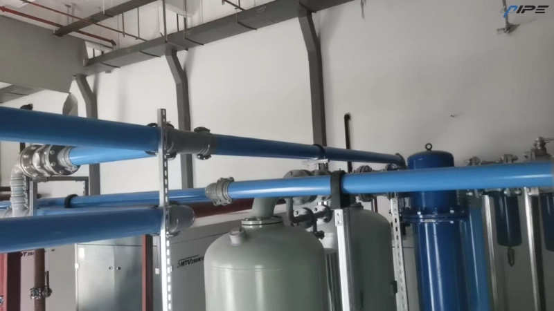 Paip biru untuk pengedaran udara termampat