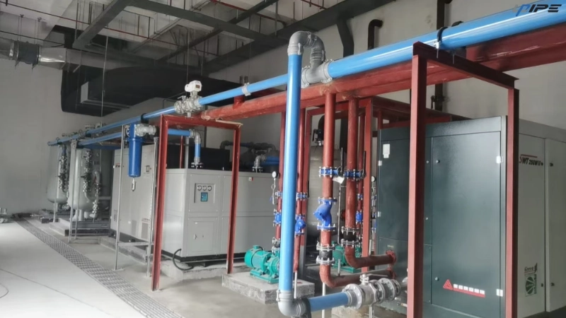 Penyelesaian Paip Udara Aluminium Biru